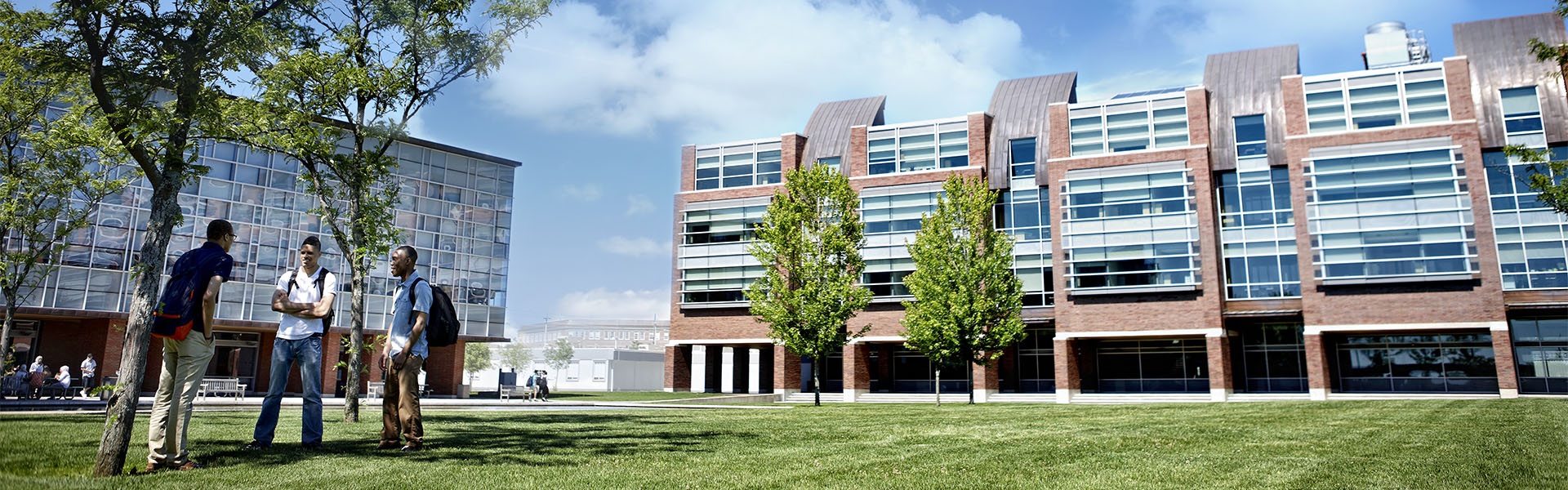 Students in Polonsky Commons